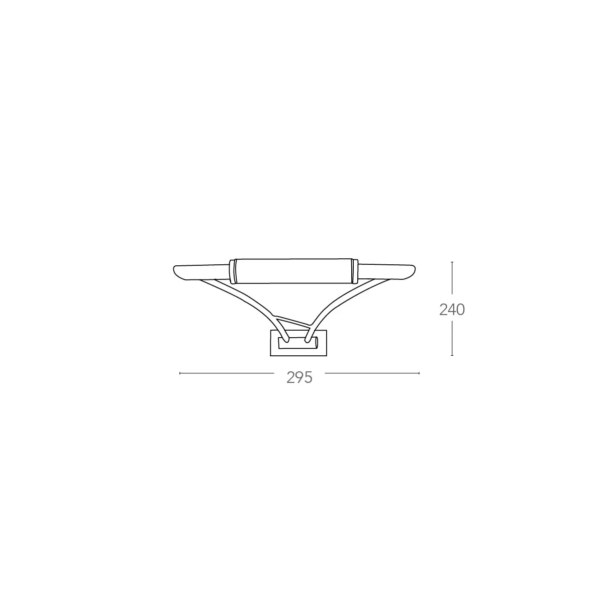 Applique a parete ET orientabile in metallo con diffusore in vetro e finiture cromo 1xR7s max 120W 29,5 x 24Hcm